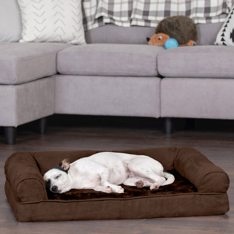 Furhaven plush & suede orthopedic shop sofa dog & cat bed